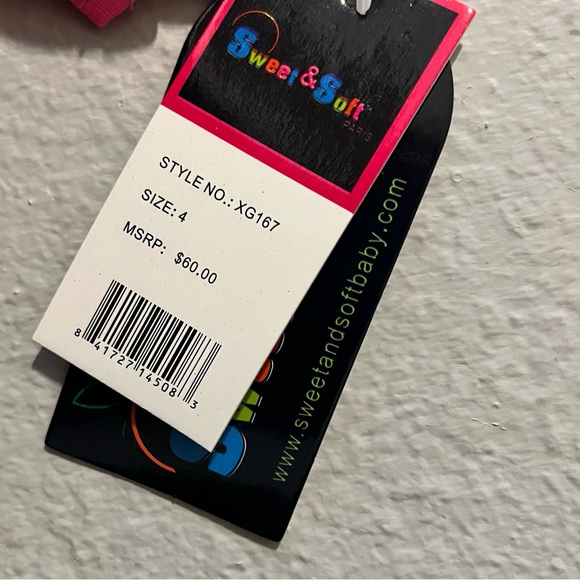 NWT Girls Cotton/Denium Embroidered Dress - Picture 5 of 7